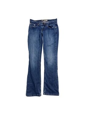 Levi's 524 Low Rise Women's Straight Leg Dark Blue Denim Jeans